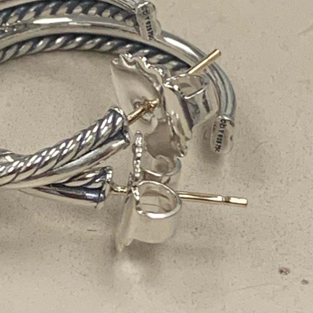 david yurman earrings with diamond - Picture 5 of 6
